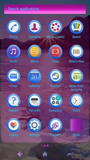 ice melts | Xperia™ Theme Screenshot 1