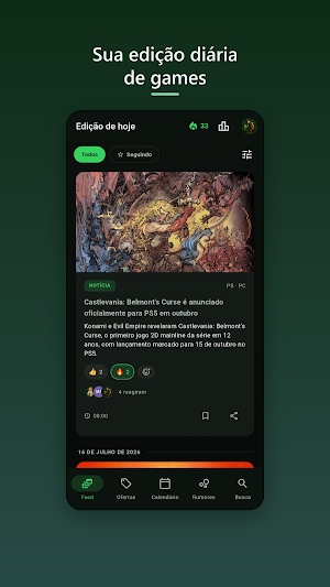 Notering: Gaming news Screenshot 0