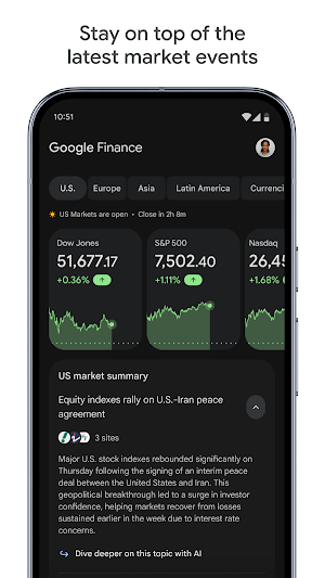 Google Finance Screenshot 0