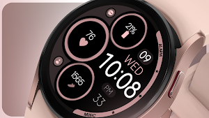 Digital Rose Gold 6 watch face Screenshot 0