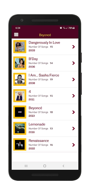 Beyoncé Lyrics & Wallpapers Screenshot 1