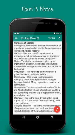 KCSE Biology Form 1 - 4 (Notes + Topical + Papers) Screenshot 3