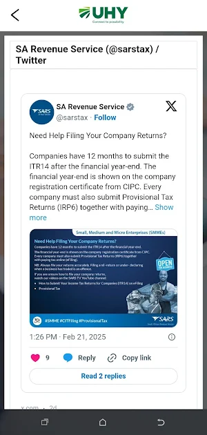 UHY Hellmann Tax App Screenshot 2
