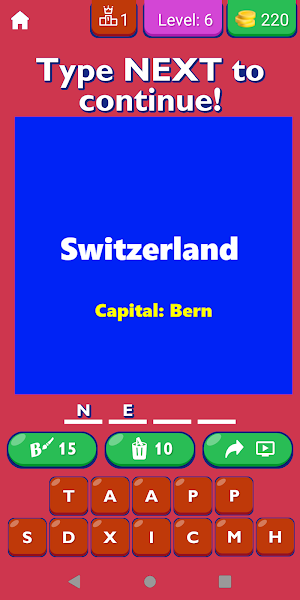Europe Countries And Capitals Screenshot 0