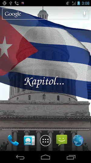 Cuba Flag Live Wallpaper Screenshot 1