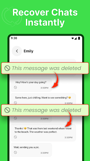 Recover Deleted Messages App Screenshot 0