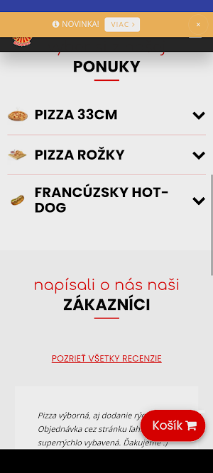 Pizza Bidovce Screenshot 2