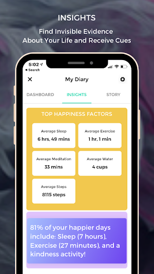 mybliss: A Happiness Companion Screenshot 3