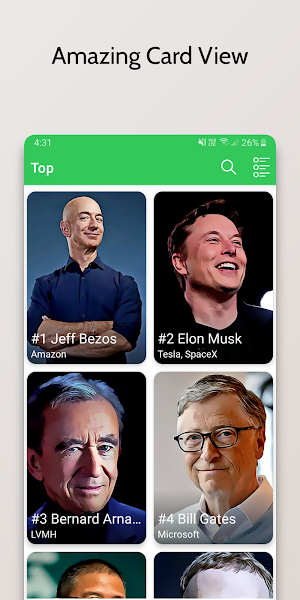 Real Time Billionaires Index Screenshot 2
