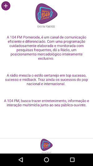 104,9 FM de Pomerode Screenshot 2