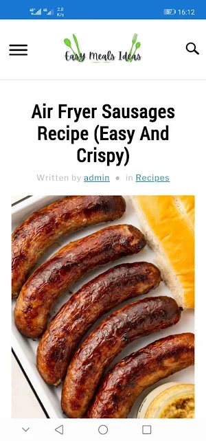 Easy Meals Ideas Screenshot 1