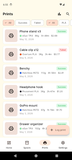 PrintVault: 3D Print Manager Screenshot 3
