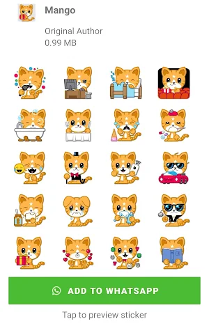 Cat Stickers - WAStickerApps Screenshot 3