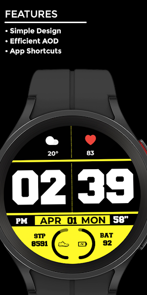 Night 58 - watch face Screenshot 1