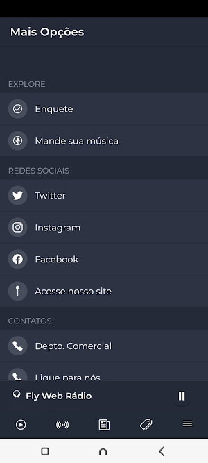 Fly Web Rádio Screenshot 2