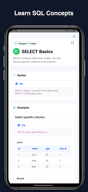SQL Guide Screenshot 1