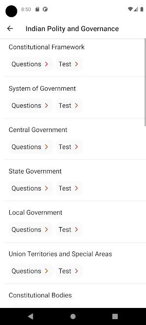 Indian Polity & Articles Prep Screenshot 1
