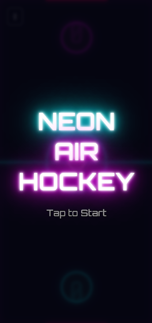 Neon Air Hockey - 2 Player Screenshot 1