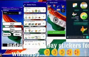 Independence day : 15 August Stickers For Whatsapp Screenshot 0