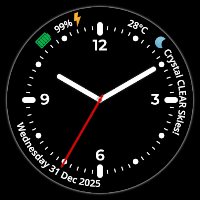 P90 Analog Watch Face Wear OS