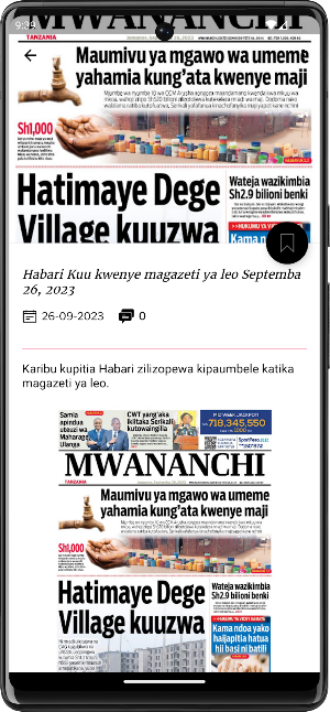 Magazeti ya leo tanzania Screenshot 1