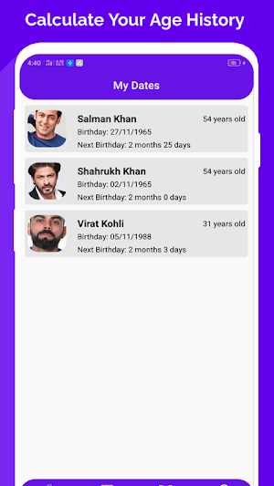 Age Calculator & Date of Birth Calculator Screenshot 2
