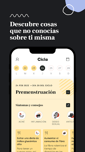 Cicla · Calendario menstrual Screenshot 0