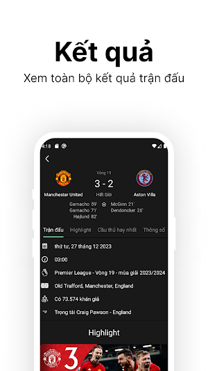 Bóng Đá Hôm Nay Screenshot 3