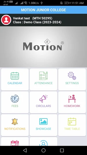 Motion junior college Screenshot 1