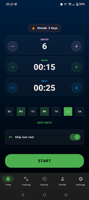 Gym Tabata: Workout Timer Screenshot 0