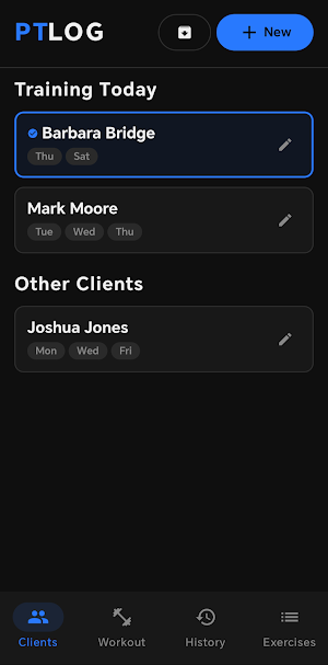 PT Log: Record client sessions Screenshot 1