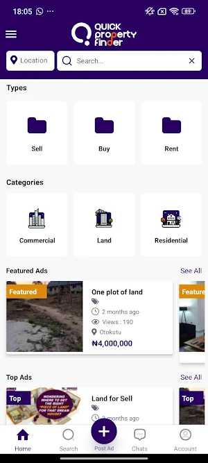 Quick Property Finder Screenshot 1