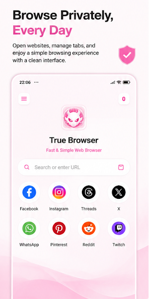 True Browser - Private Browser Screenshot 0