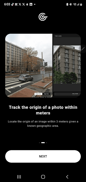 GeoSpy: AI Image intelligence Screenshot 1