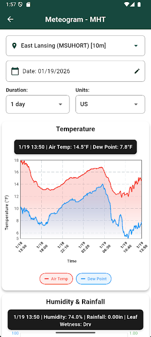 Enviroweather Mobile Screenshot 1