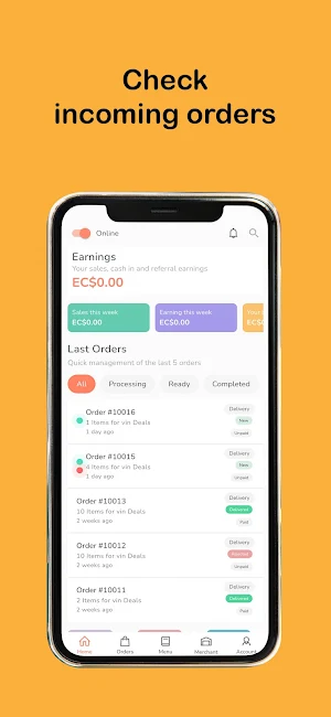 Allo Simo Merchant Screenshot 1