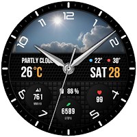 Weather Analog Watch Face