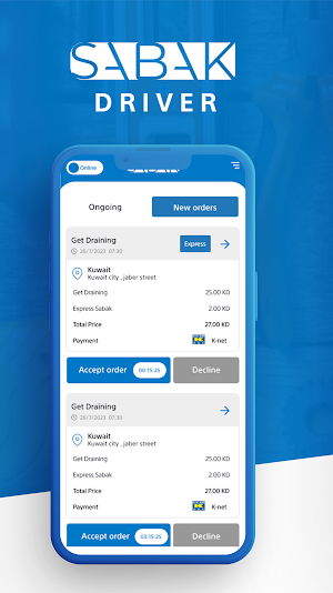 SABAK: driver app Screenshot 0