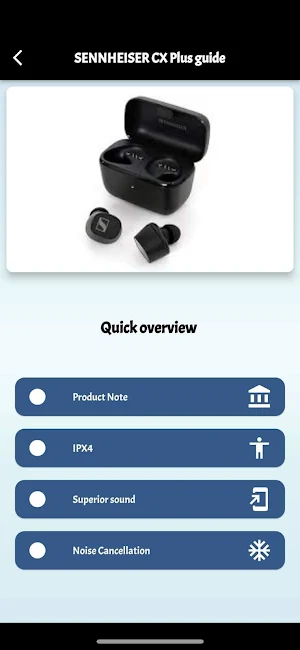SENNHEISER CX Plus guide Screenshot 2