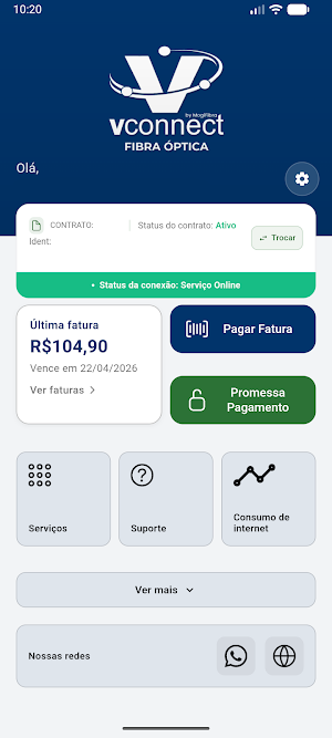 Vconnect by Mogi Fibra Screenshot 1