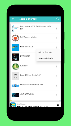 Radio Bahamas Stations + Radio Online - Free FM Screenshot 2