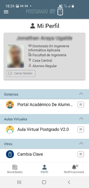 Postgrado UV Screenshot 1