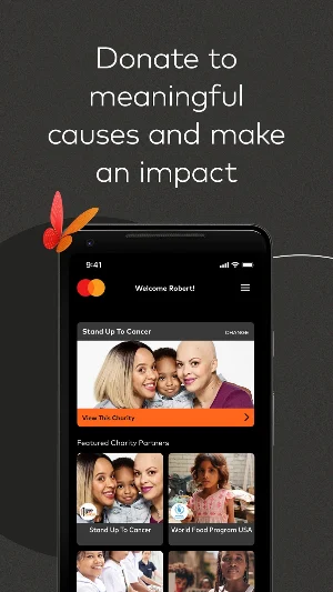 Mastercard Donate Screenshot 1