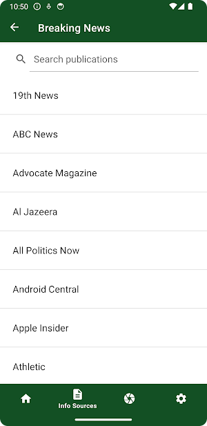 NFB-NEWSLINE® Mobile Screenshot 1
