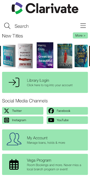 Vega Mobile for Libraries Screenshot 0