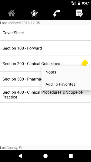 Lee County Florida Guidelines Screenshot 0