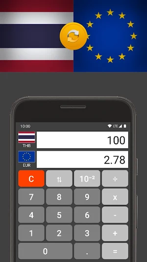 Euro / Thai Baht Screenshot 1