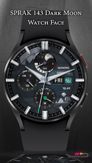 SPRAK 143 Dark Moon Watch Face Screenshot 0