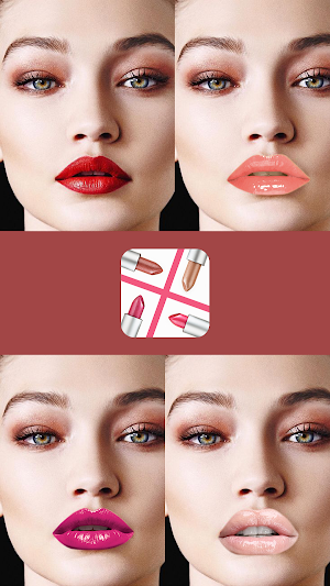 Lips Makeup Camera Screenshot 0