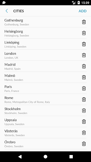 Sweden weather Screenshot 3